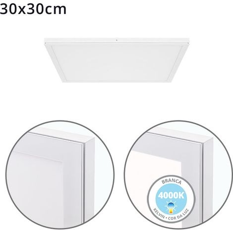 Panel superficie VOLTAIRE 30x30 24W LED 1920lm 4000K 120° C.30xL.30xA.2,3cm Blanco (1/3)