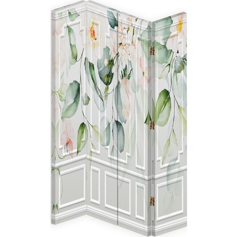 Paravento bilaterale 360, Foglie verdi - 145x170 (1/5)