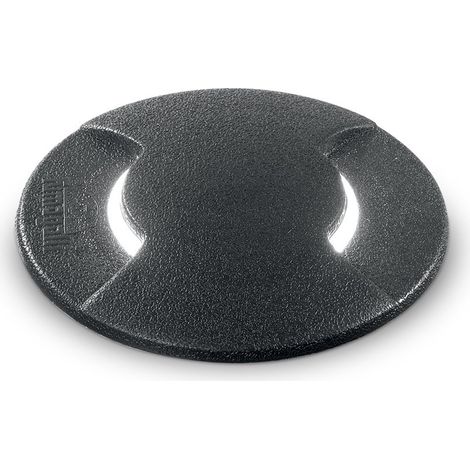 Ideal Lux WAY Spot encastré rond extérieur 16 cm, 2 directions, noir, 1x GX53 IP67