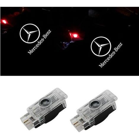 Lot de 2 lampes d'accueil compatibles avec les Mercedes-Benz Classe C W203/SLK/CLK/SLR et les lampes de projection laser d'ambia (1/4)