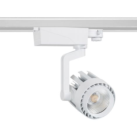 Faretto Binario LED Trifase 30W Dora (3000K - 4000K - 5000K) Bianco (1/5)