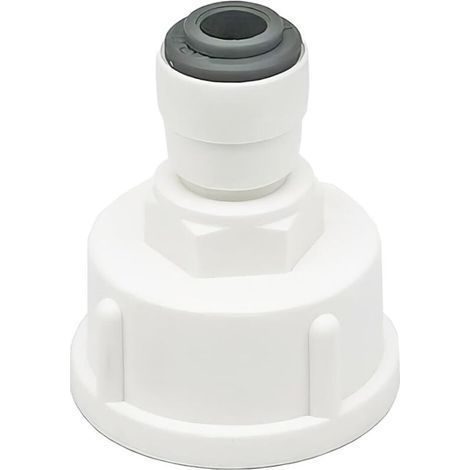 1 Pièces Raccord Tuyau Eau Frigo, Connecteur Rapide 1/4" Converti en Femelle 3/4”, Double Joint, Connecteurs Rapides de Filtre à Eau (1/5)