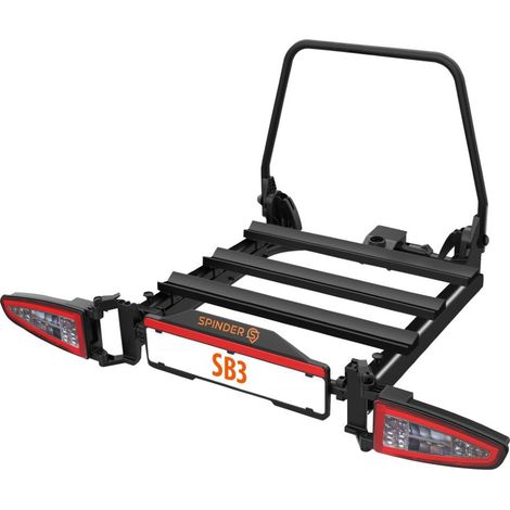 Porte-vélo coulissant pour 3 vélos – Charge maximale 60 kg – Fixation sur boule d'attelage – Accès au coffre facilité