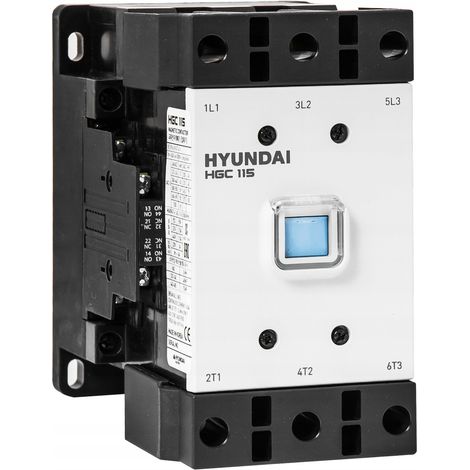 HYUNDAI - CONTATTORE HGC 115A AC3/440V, 60KW, 2NO+2NC, BOBINA AC/DC, 220V