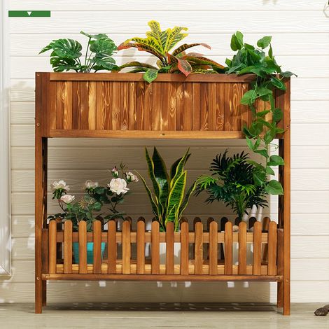 Support pour plantes aromatiques, jardinière, pot de fleurs d'intérieur et d'extérieur pour terrasse, patio, jardin. (1/5)