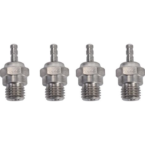 4 Pièces Bougies de Préchauffage Hot Spark Pièces de  Accessoires pour Camion Nitro Remplacer OS RC Voiture 70117, N4 (1/5)