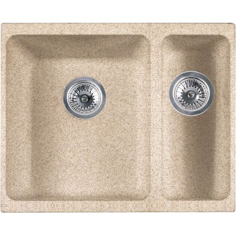 Lavello cucina 2 vasche Franke Kubus KBG 160 sottotop fragranite avena 55.8x46 cm. (1/2)