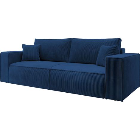 Selsey Farese 3-Sitzer Schlafsofa mit Bettzeugbehälter 257 cm in dunkelblau (1/5)
