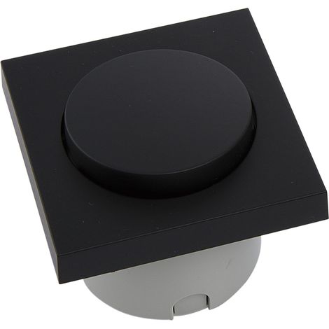 Berker Schalter Integro Pure  Lichtschalter mit Sekundärleitung  Kunststoff schwarz matt (1/2)