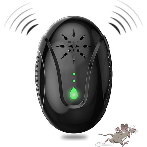Répulsif anti-nuisibles ultrasonique, répulsif à souris multifonctionnel haute puissance à brancher, trois modes adaptés à (1/5)