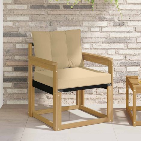 Sofá de exterior Madera maciza de acacia y textileno