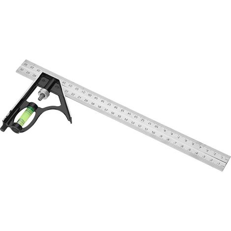 Règle Combinée d'Équerre et de Niveau pour Mesures Précises - Outil de Marquage et de Tracé -KZQ (1/5)