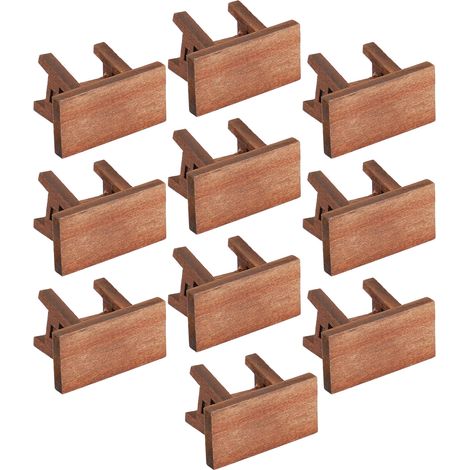 10 tabourets miniatures pour maisons de poupées, tabourets en bois rétro pour maisons de poupées, accessoires (1/5)