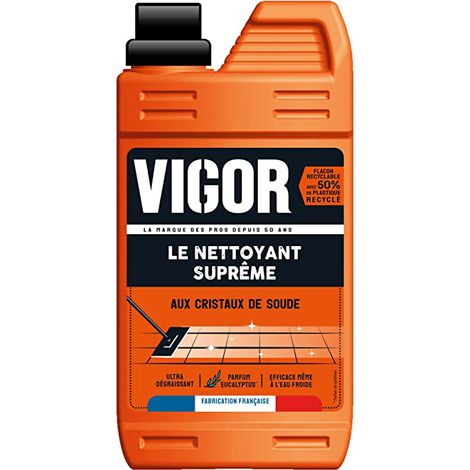 Detergente Supremo ai Cristalli di Soda Profumo di Eucalipto 1l - Vigor