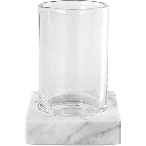 Taza de ba帽o Q-BATH PREMIUM DECOR 1520 de m谩rmol de Carrara y cristal (1/2)