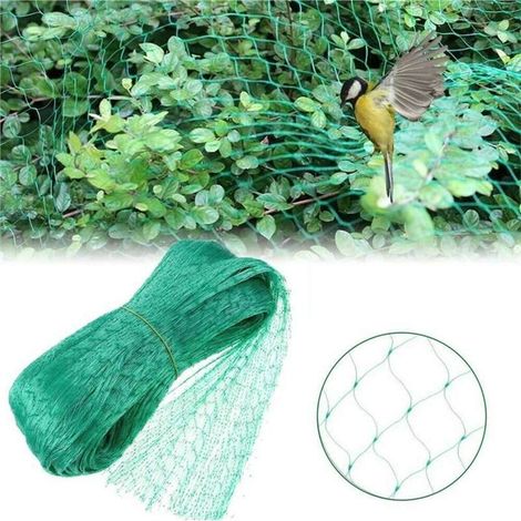 Rete anti-uccelli, 4 m x 12 m, rete protettiva, kit per giardino per proteggere piante, frutta, fiori, alberi, stagni e piscine.