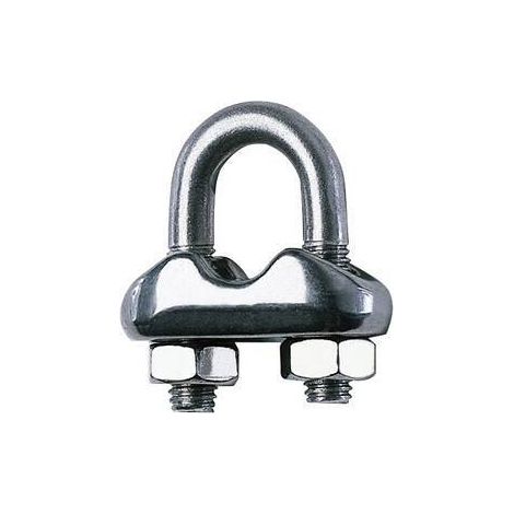 30 x MORSETTO ACCIAIO INOX P/FUNE D 4 MM