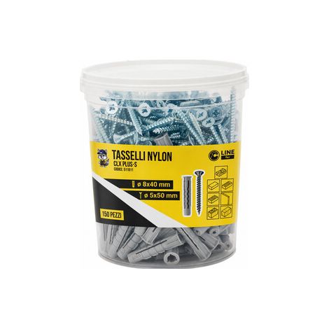 C BARATTOLO 150 TASSELLI NYLON CLX PLUS-S 8X40 C/V