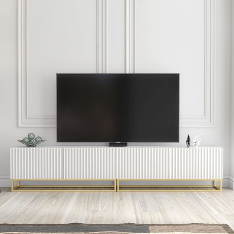 Ripple Duo TV Unit 200cm  - White