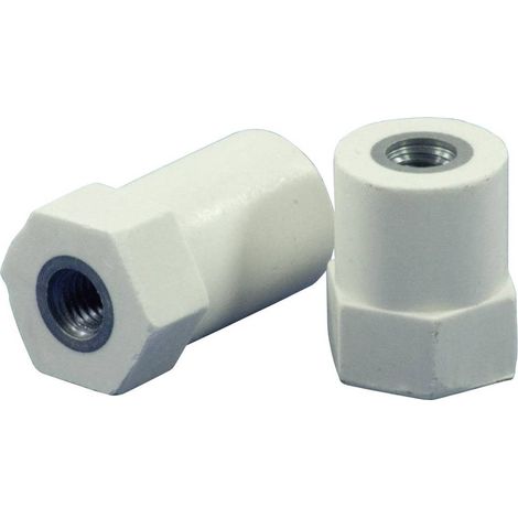 HC21.26-HF8.08CF8.08 Isolateur électrique hexagonal (Ø x H) 21 mm x 26 mm M8 x 8 mm polyester, acier