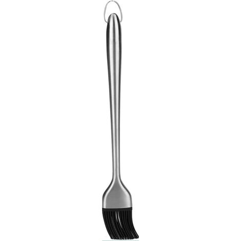 Brosse en Acier Inoxydable pour Barbecue Pinceau à Pâtisserie Résistant à La Chaleur à Huile Outil de Torréfaction avec Poignée en Silicone 30cm (1/5)