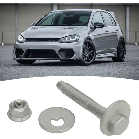 Kit de 3 boulons et écrous excentriques pour suspension arrière, compatible avec VW Golf Passat, Audi A1, A3, RS3 et TT. (1/5)
