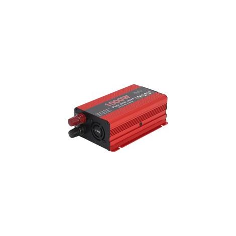 Onduleur 1000 W à onde sinusoïdale pure CC 12 V vers CA 220 V avec protection contre les surcharges pour applications solaires, éoliennes et automobiles.