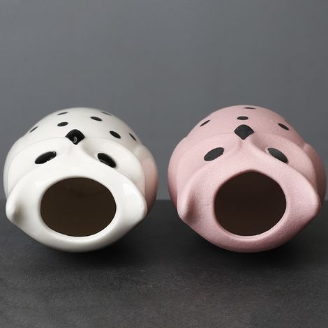 Blumentöpfe, nordisch-moderne Vase, Dekoration, Eule, dekorative Keramik, Tischdekoration, Kunsthandwerk, Ornament (1/5)