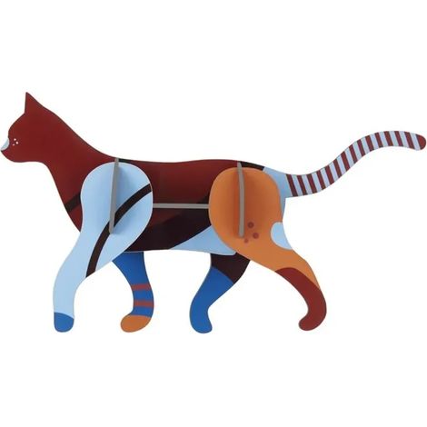 Studio ROOF Ornament, Bastel-Set, 3D Wandobjekt - Katze (1/3)