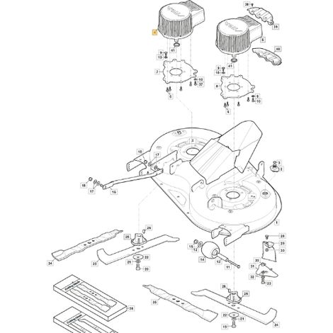 Rechtsseitiger Blattantriebsmotor ORIGINAL STIGA ESTATE 384e 118563745/1