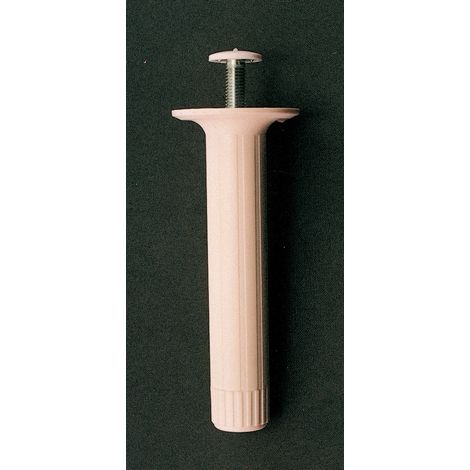 PIEDINO REGOLABILE ABS D 28X100 MM BIANCO- 4,0 pz