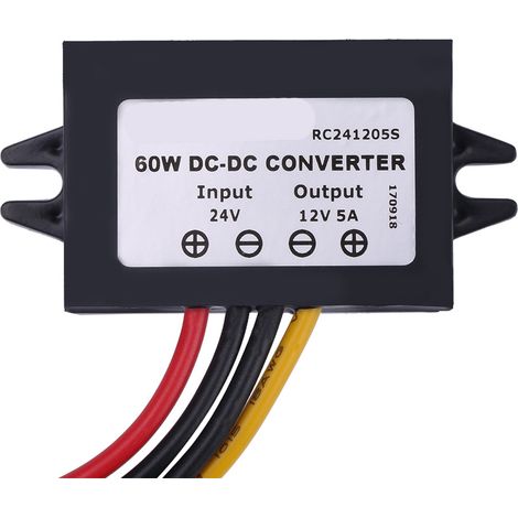 Convertisseur abaisseur DC 24V vers 12V 5A 60W Module régulateur de tension étanche IP68 (1/5)