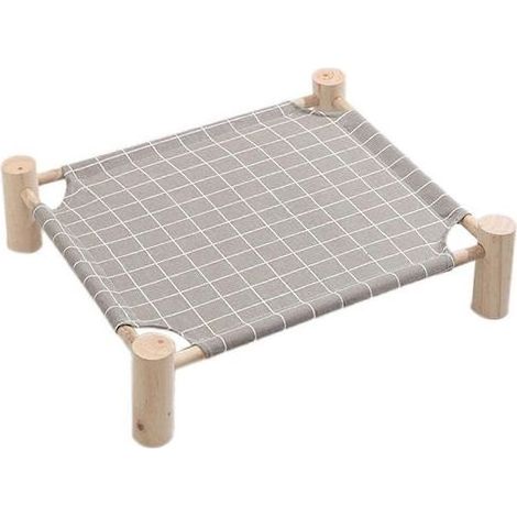 Hamac pour chats et chiens, hamac en bois, lit rafraîchissant surélevé C-- (1/5)