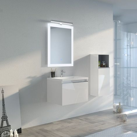 Meuble de salle de bain TIVOLI 600 Blanc (1/5)