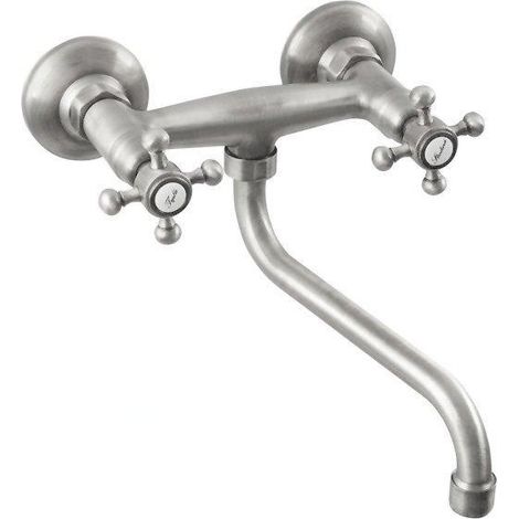 Sapho Reitano Rubinetteria Antea - Mitigeur de lavabo, nickel 3068 (1/2)