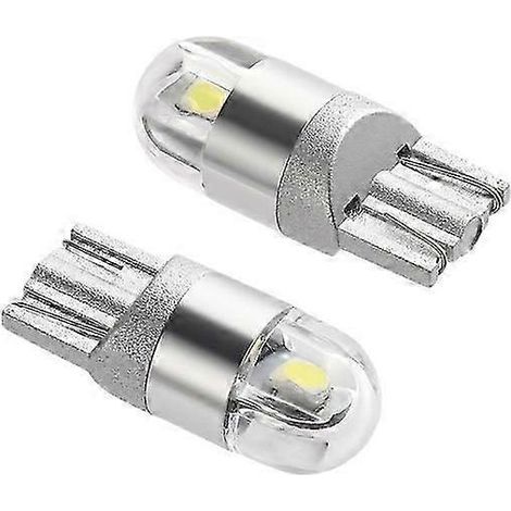 Feux de position/clignotants LED T10 W5W, 12 V, blanc 6000 K, pour voiture et moto. (1/5)