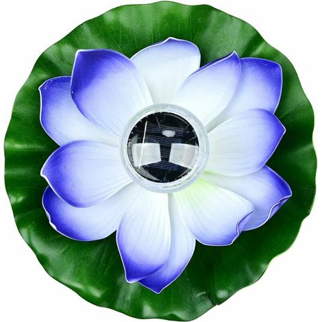 Lanterne Solaire Lotus pour Extérieur,Lumières de Piscine Flottantes Lumières Solaires LED RGB Fleur de Lotus Lampe Flottante étanche pour Bassin/Jardin/Piscine/Fontaine/Aquarium (Lilas)