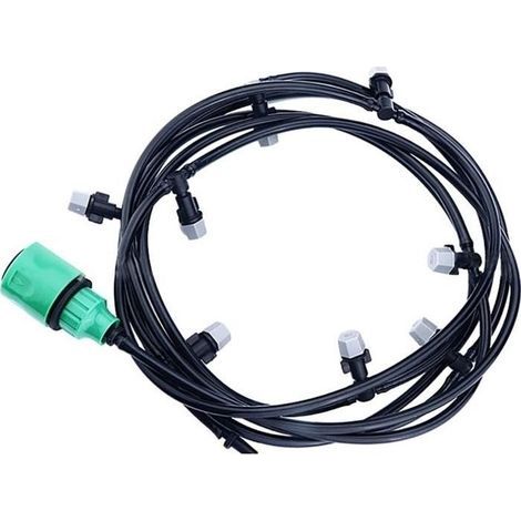 brumisateur de terrasse, 10m système de brumisation kits dirrigation système de brumisation extérieur brumisateur jardin refr (1/4)