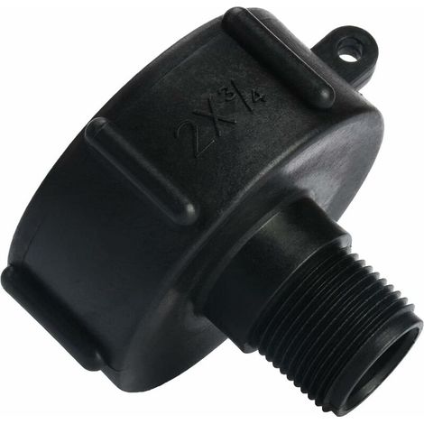 DEESSE SHOP - Adaptateur de réservoir IBC connecteur de robinet de tuyau en plastique S60X6 bouchon fileté grossier à 3/4 adaptateur de robinet de bout d'eau pour vanne de tonne IBC (1/5)