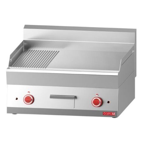 Plancha électrique plaque 2/3 lisse 1/3 rainurée 65/70 FTRE 650 - 700 x 650 x 280 mm - Gastro M (1/2)