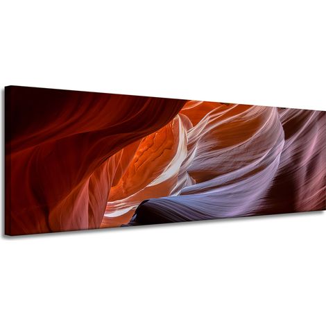Lienzo impreso "Desfiladero natural - Cañón del Antílope" 150 x 50 cm