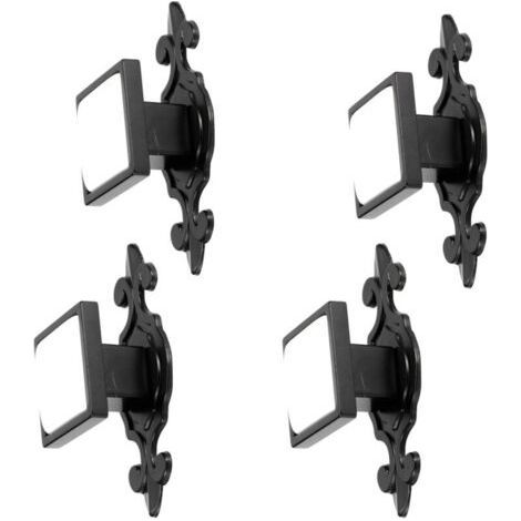 4 pieces. Zinc Alloy Wardrobe Drawer Handles, Shiny Chrome Furniture Hardware (336 Matte Black White).. (1/5)
