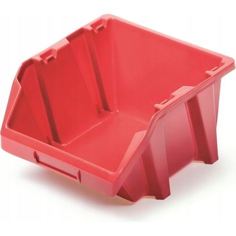 Contenedor de almacenamiento de herramientas, bandeja, 21,4 cm, rojo