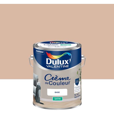 Peinture Crème De Couleur Satin Rose des Sables 5L - Dulux Valentine