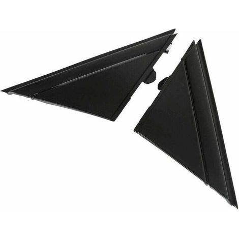 Cache de rétroviseur XVX 1SH17KX7AA, plaque triangulaire de rétroviseur gauche et droit de remplacement pour FIAT 500 2012-2017 (noir brillant) (1/4)