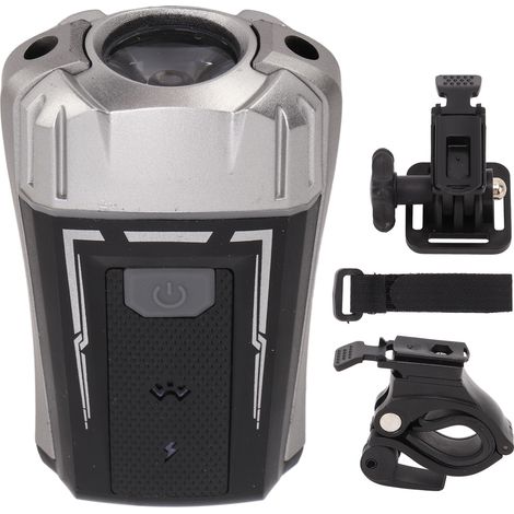 Phare avant vélo LED rechargeable USB étanche 4 modes éclairage casque vélo extérieur cyclisme (1/5)