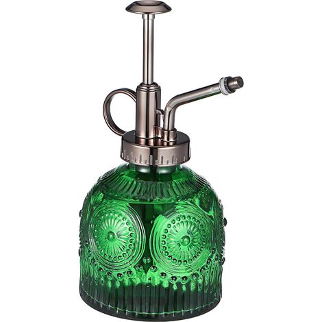Pflanzenbewässerungssprüher aus Grünem Glas mit 400ml