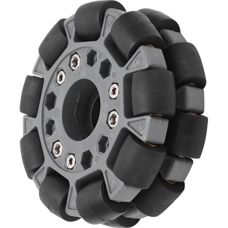 Roue omnidirectionnelle double en plastique de 100 mm, charge admissible de 20 kg, pour kit robotique de plateforme 14049 (1/5)