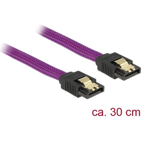 Kabel sata 6gb/s 30cm violett ge/ge metall premium