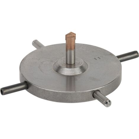 Croix de centrage pour couronnes de forage à sec et perceuses à boîte, 112 mm (1/4)